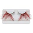 Feather False Eyelashes - Red