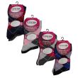 Ladies Non Elastic Argyle Design Socks - Flexi-Top (3 Pair Pack)