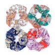 Floral Patterned Fabric Scrunchies - Assorted Colours 