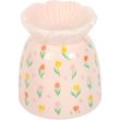 Floral Tulip Print Oil Burner and Wax Warmer – 11 cm