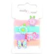 Flower & Butterfly Motif Ponios - Assorted Colours (1cm x 2cm)