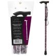 Foldable Aluminium Walking Stick- Floral Print