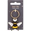 Forest Bee Enamel Alloy Keyring Charm
