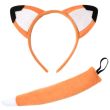 Fox Ears Aliceband & Tail Set (1.5cm Wide)