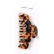 French Tortoiseshell Scalloped Edge Hair Clamp