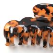 French Tortoiseshell Scalloped Edge Hair Clamp - 8cm