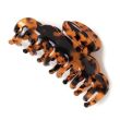 French Tortoiseshell Scalloped Edge Hair Clamp - 8cm