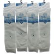 Fresh Feel Knee High School Socks - White (UK 9 -12)