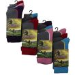 Ladies Cotton Rich Hike Boot Socks (3 Pair Pack) - Asst.