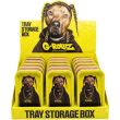 G-ROLLZ  Mini Storage Box Tin With Tray Lid (12.3 x 7 x 3.2cm) - Rap Dog