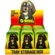 G-ROLLZ  Mini Storage Box Tin With Tray Lid (12.3 x 7 x 3.2cm) - Rasta Dog