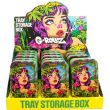 G-ROLLZ  Mini Storage Box Tin With Tray Lid (12.3 x 7 x 3.2cm) - Green Girl