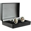 Gents Silver No Smoking Sign Cufflinks