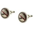 Gents Silver No Smoking Sign Cufflinks