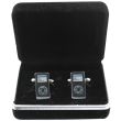 Gents Silver Portable MP3 Player Style Cufflinks with Case