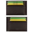 Genuine Leather RFID Credit Card Holder- Brown