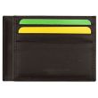 Genuine Leather RFID Credit Card Holder- Brown