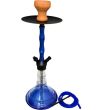 German Hookah Set With Single Hose Plain Design– Assorted Colours (51cm)