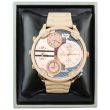Wholesale Mens NY London 4 Dial Design Metal Bracelet Watch - Rose Gold