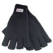 Black Thinsulate Fingerless Gloves - Assorted Sizes