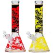 Glass Waterpipe Skull Design - Assorted (12.5 inch)