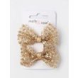 Glitter Bow Clips (Pack of 2) - Assorted Colours 