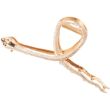 Gold Tone Snake Shaped Hair Clamp (11cm)