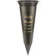 Graveside Flower Vase – Sadly Missed (Black)