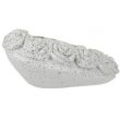 Graveside Heart Memorial with Wrap-Around Rose Detail – Sadly Missed (14cm)