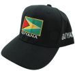 Guyana Flag Baseball Cap - Black