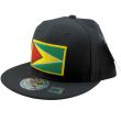 Guyana Flag Snapback Hat – Black with Red, Yellow & Green Design