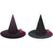 Halloween Printed Witches Hat - Assorted
