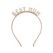 Best Mum Ever Glitter Headband - Gold  