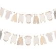 Adorable Gold Foiled Babygrow Garland - 2.5m