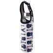 Headstock Guitar Reusable Glass Water Bottle with Protective Neoprene Sleeve with Strap