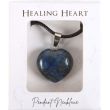 Healing Crystal Heart Necklace - Lapis Lazuli