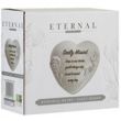 Graveside Heart Memorial with Diamantes & Rose Detail – Sadly Missed (16cm)