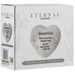 Heart-Shaped Memorial Stone with Diamantes & Rose Detail – Special Dad Tribute (16cm)