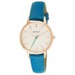 Wholesale Henley Ladies Tapered Index Leather Strap Watch - Jade Green