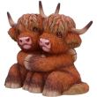 Highland Hug Cow Figurine – 14.5cm