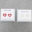 Austrian Crystal Heart Studs- Asst colours(5mm)