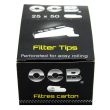 OCB Premium Black Perforated Filter Tips 