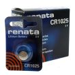 Renata CR1025 Lithium Coin Cell Battery - 3V