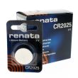 Renata CR2025 Lithium Coin Cell Battery - 3V
