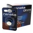 Renata CR1216 Lithium Coin Cell Battery - 3V