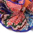 Indian Block Print Extra Large Ribbed Layered Hair Scrunchie - 15cm