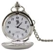 Wholesale Dog and Bird Pocket Watch with Chain - Silver