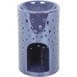 Iridescent Moon Pillar Oil Burner and Wax Warmer - Purple