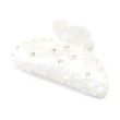 Ivory Pearlescent Diamante Hair Clamp - 9cm