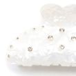 Ivory Pearlescent Diamante Hair Clamp - 9cm